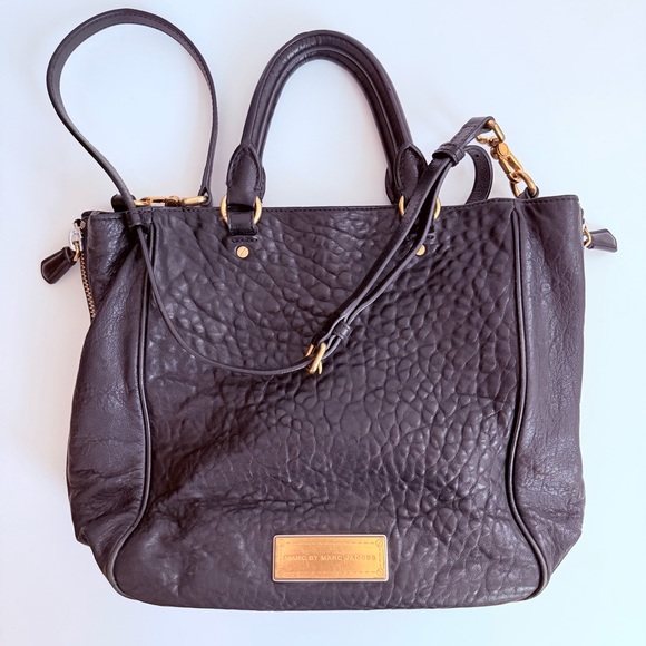 Marc By Marc Jacobs Black Pebbled Leather Tote - Picture 3 of 15